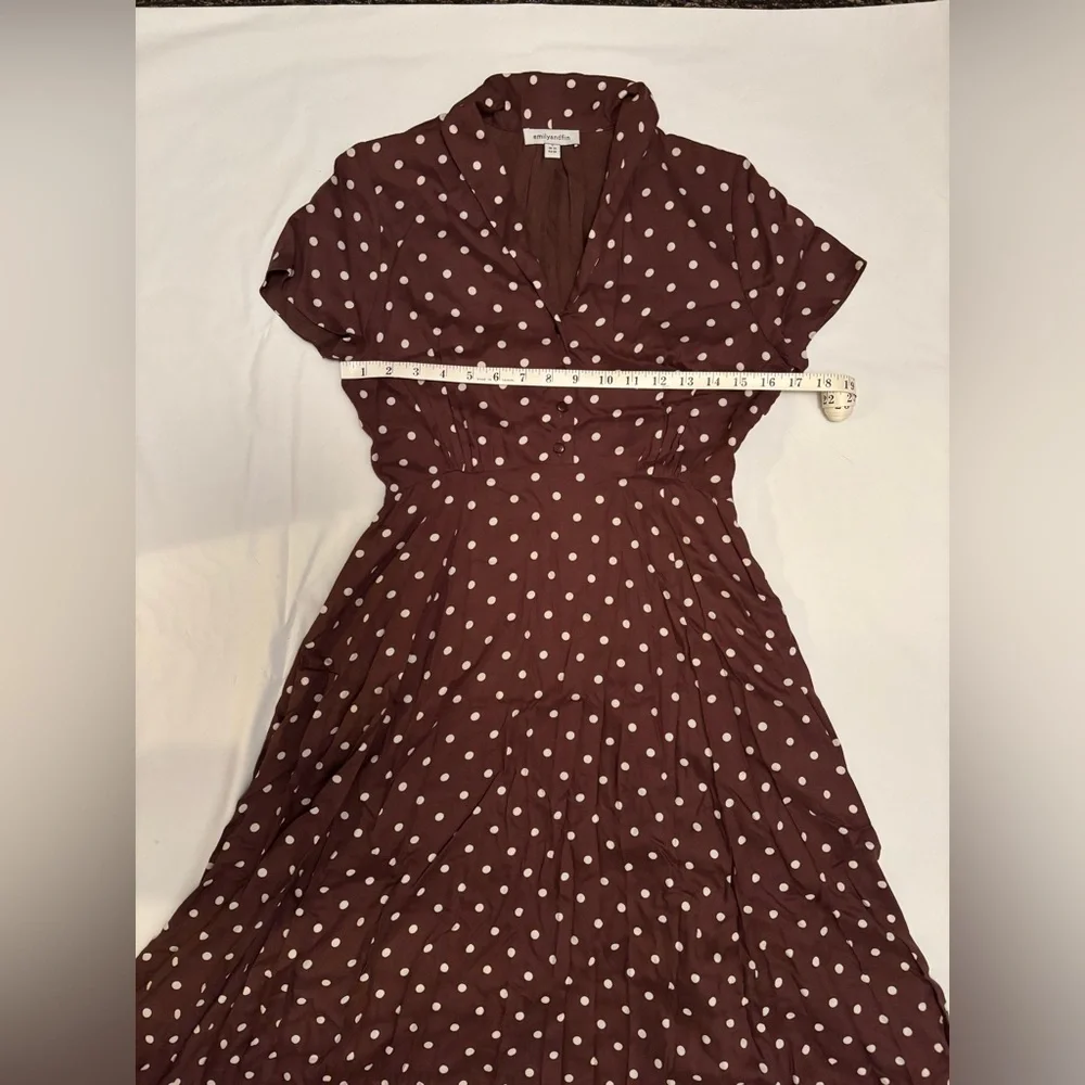 EMILY AND FIN | Adele Toffee Spot Dress [Sample Sale Item!] - Picture 4 of 8